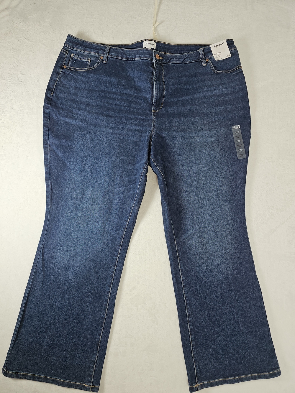 Sonoma Mid Rise Bootcut Jeans Women's Size 28W Plus Blue